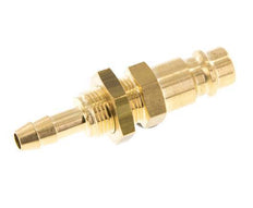 Brass DN 7.2 (Euro) Air Coupling Plug 6 mm Hose Pillar Bulkhead