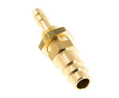 Brass DN 7.2 (Euro) Air Coupling Plug 6 mm Hose Pillar Bulkhead