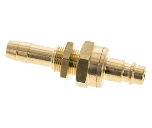 Latón DN 7,2 (Euro) Acoplamiento de aire Tapón de 10 mm Columna de manguera Mampara de cierre doble
