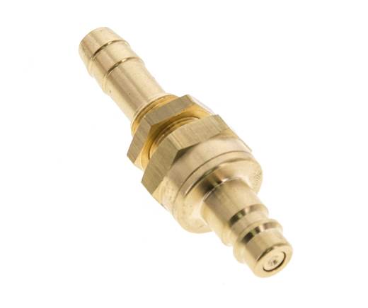 Latón DN 7,2 (Euro) Acoplamiento de aire Tapón de 10 mm Columna de manguera Mampara de cierre doble
