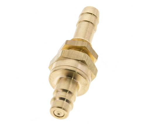Latón DN 7,2 (Euro) Acoplamiento de aire Tapón de 10 mm Columna de manguera Mampara de cierre doble
