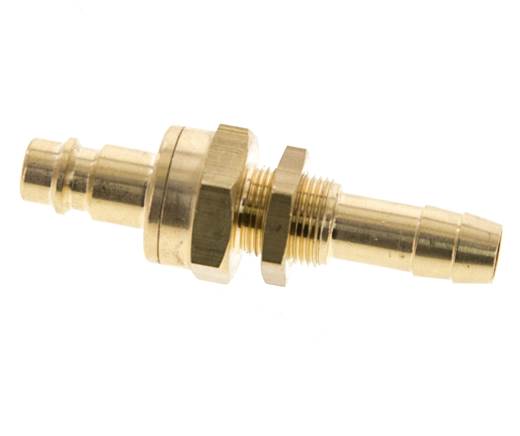 Latón DN 7,2 (Euro) Acoplamiento de aire Tapón de 10 mm Columna de manguera Mampara de cierre doble
