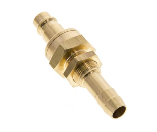Latón DN 7,2 (Euro) Acoplamiento de aire Tapón de 10 mm Columna de manguera Mampara de cierre doble