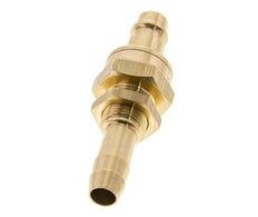 Latón DN 7,2 (Euro) Acoplamiento de aire Tapón de 10 mm Columna de manguera Mampara de cierre doble
