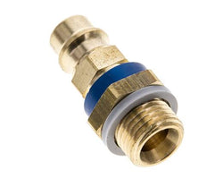 Acoplamiento de aire de latón DN 7.2 (Euro) codificado en azul Enchufe G 1/4 pulgada macho
