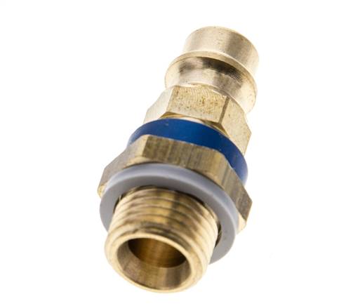 Acoplamiento de aire de latón DN 7.2 (Euro) codificado en azul Enchufe G 1/4 pulgada macho
