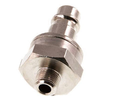 Nickel-plated Brass DN 7.2 (Euro) Air Coupling Plug G 1/8 inch Male Double Shut-Off
