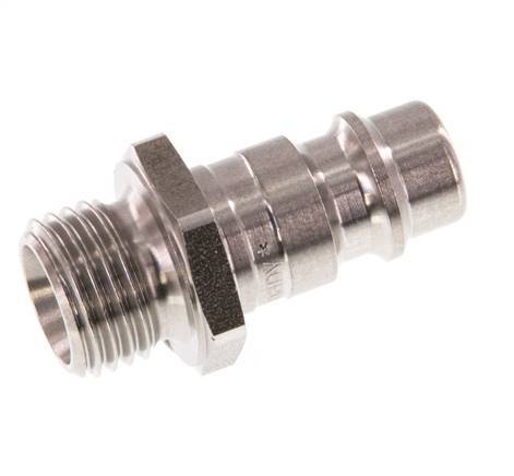 Stainless steel DN 7.2 (Euro) Air Coupling Plug G 1/4 inch Male