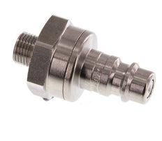 Stainless steel DN 7.2 (Euro) Air Coupling Plug G 1/8 inch Male Double Shut-Off
