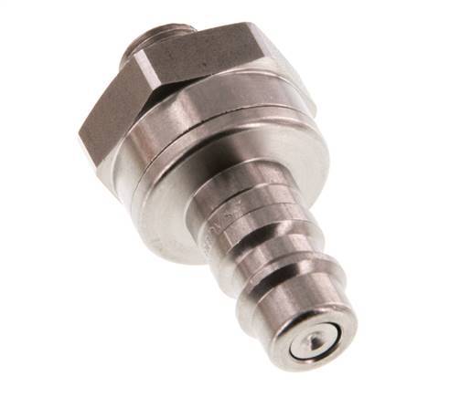 Stainless steel DN 7.2 (Euro) Air Coupling Plug G 1/8 inch Male Double Shut-Off