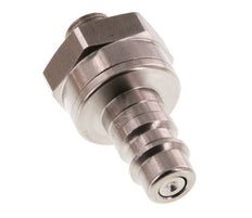 Stainless steel DN 7.2 (Euro) Air Coupling Plug G 1/8 inch Male Double Shut-Off