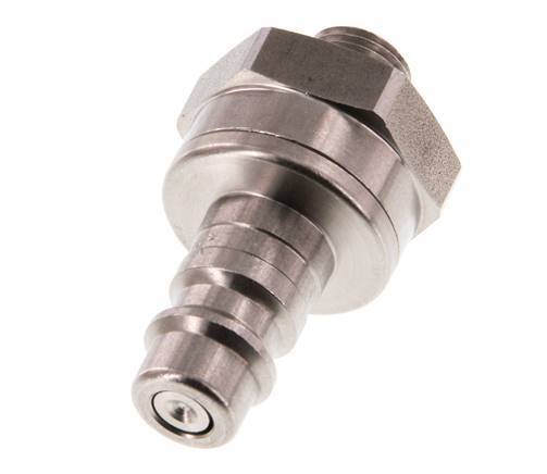 Stainless steel DN 7.2 (Euro) Air Coupling Plug G 1/8 inch Male Double Shut-Off