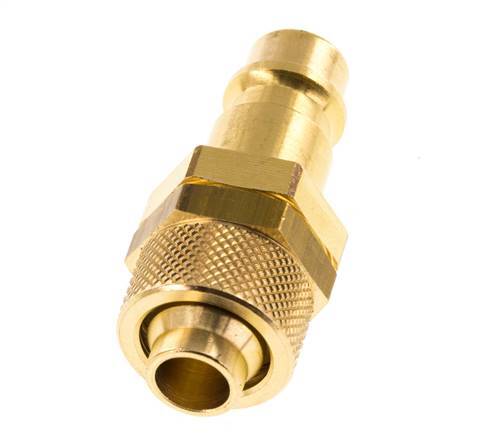 Brass DN 7.2 (Euro) Air Coupling Plug 9x12 mm Union Nut
