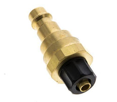 Brass DN 7.2 (Euro) Air Coupling Plug 6x8 mm Union Nut with Check Valve
