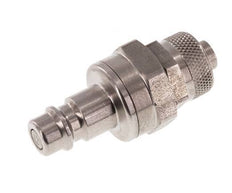 Stainless steel DN 7.2 (Euro) Air Coupling Plug 8x10 mm Union Nut Double Shut-Off