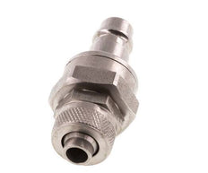 Stainless steel DN 7.2 (Euro) Air Coupling Plug 8x10 mm Union Nut Double Shut-Off