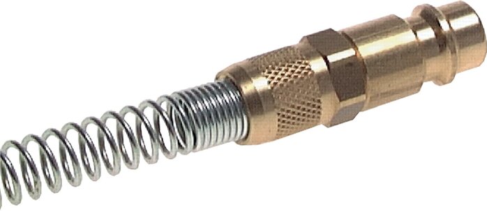 Latón DN 7.2 (Euro) Acoplamiento de aire Enchufe Tuerca de unión 8x10 mm Bend-Protect Giratorio