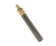 Brass DN 7.2 (Euro) Air Coupling Plug 9x12 mm Union Nut Bend-Protect
