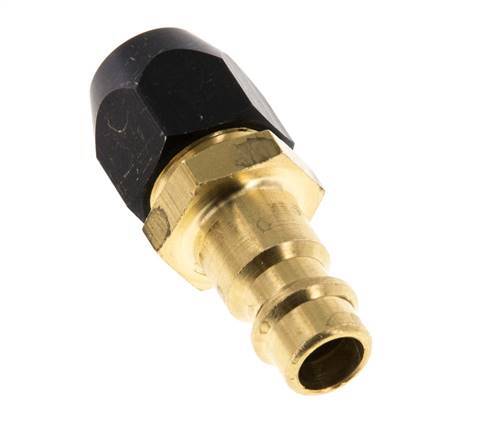 Brass DN 7.2 (Euro) Air Coupling Plug 4x10 mm Union Nut