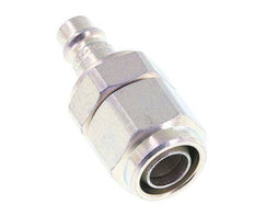 Hardened steel DN 7.2 (Euro) Air Coupling Plug 11x16 mm (streamline) Union Nut