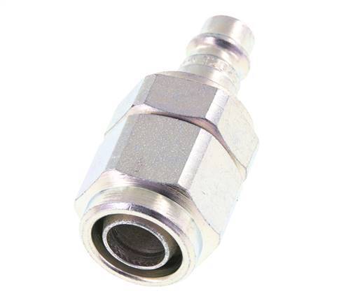 Hardened steel DN 7.2 (Euro) Air Coupling Plug 11x16 mm (streamline) Union Nut