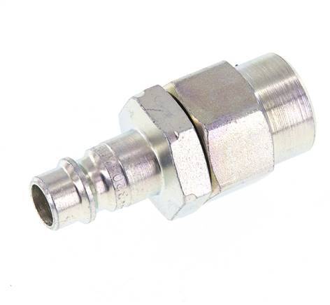 Hardened steel DN 7.2 (Euro) Air Coupling Plug 9.5x13.5 mm (streamline) Union Nut