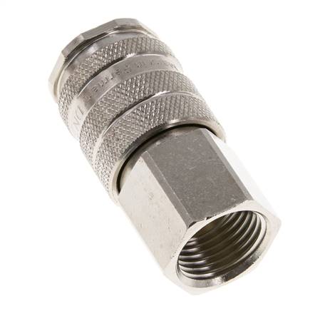 Latón niquelado DN 10 Acoplamiento de aire Enchufe G 1/4 pulgada Hembra