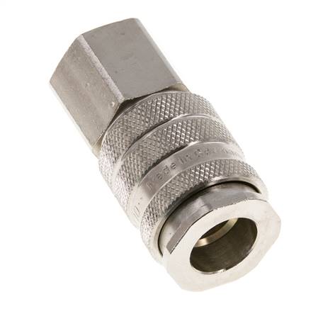Latón niquelado DN 10 Acoplamiento de aire Enchufe G 1/4 pulgada Hembra