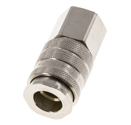 Latón niquelado DN 10 Acoplamiento de aire Enchufe G 1/4 pulgada Hembra