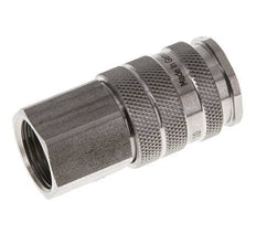 Stainless steel DN 10 Air Coupling Socket G 1/2 inch Female Double Shut-Off