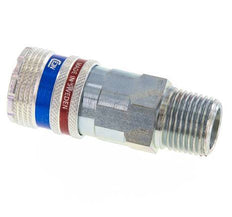 Steel/brass DN 10.4 Safety Air Coupling Socket R 1/2 inch Male