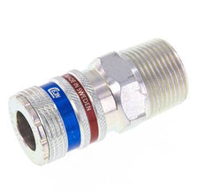 Steel/brass DN 10.4 Safety Air Coupling Socket R 3/4 inch Male