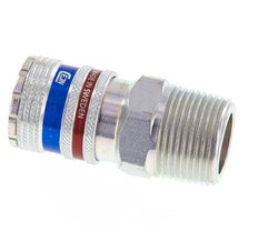 Steel/brass DN 10.4 Safety Air Coupling Socket R 3/4 inch Male