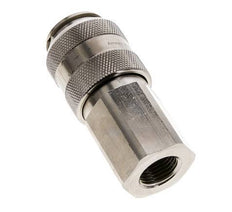 Nickel-plated Brass DN 15 Air Coupling Socket G 1/2 inch Female Double Shut-Off