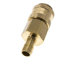 Brass DN 19 Air Coupling Socket 19 mm Hose Pillar Double Shut-Off