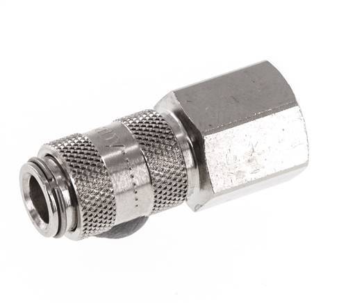 Nickel-plated Brass DN 2.7 (Micro) Air Coupling Socket G 1/8 inch Female