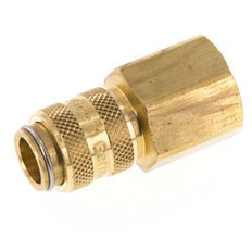 Brass DN 5 Air Coupling Socket G 3/8 inch Female Double Shut-Off