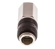 Nickel-plated Brass DN 5 Black Air Coupling Socket G 1/8 inch Female