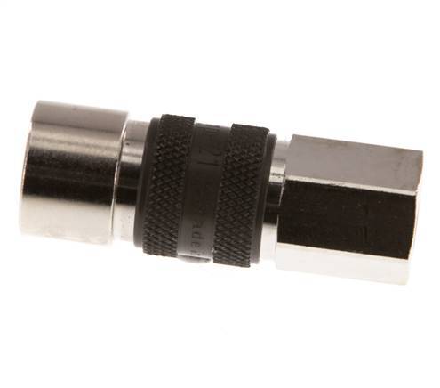 Nickel-plated Brass DN 5 Brown-Coded Air Coupling Socket G 1/8 inch Female