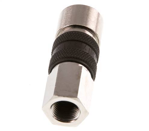 Nickel-plated Brass DN 5 Brown-Coded Air Coupling Socket G 1/8 inch Female