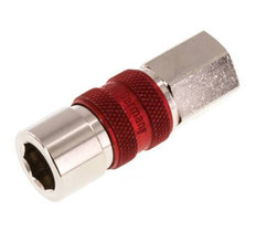 Nickel-plated Brass DN 5 Red-Coded Air Coupling Socket G 1/8 inch Female