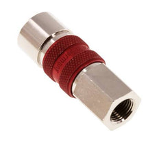 Nickel-plated Brass DN 5 Red-Coded Air Coupling Socket G 1/8 inch Female