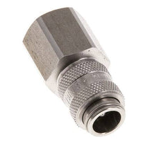 Stainless steel DN 5 Air Coupling Socket G 3/8 inch Female Double Shut-Off