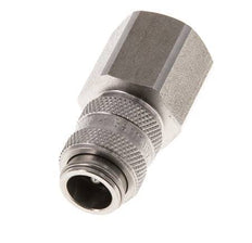 Stainless steel DN 5 Air Coupling Socket G 3/8 inch Female Double Shut-Off