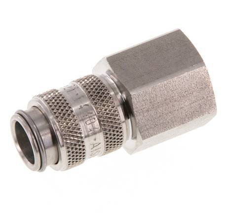 Stainless Steel 316L DN 5 Air Coupling Socket G 3/8 inch Female