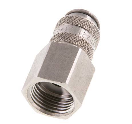 Stainless Steel 316L DN 5 Air Coupling Socket G 3/8 inch Female