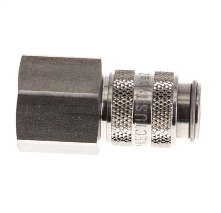 Acero inoxidable 316L DN 5 Acoplamiento de aire Enchufe G 3/8 pulgadas Hembra Doble Cierre