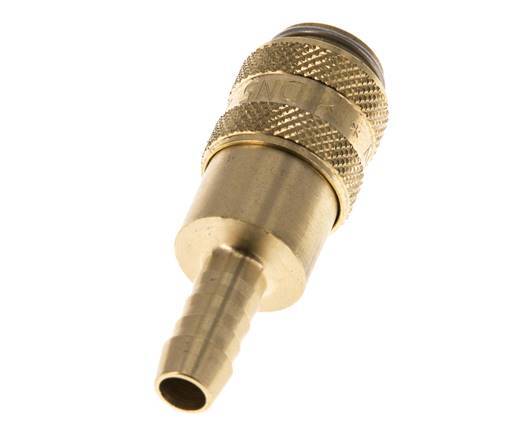 Brass DN 5 Air Coupling Socket 6 mm Hose Pillar