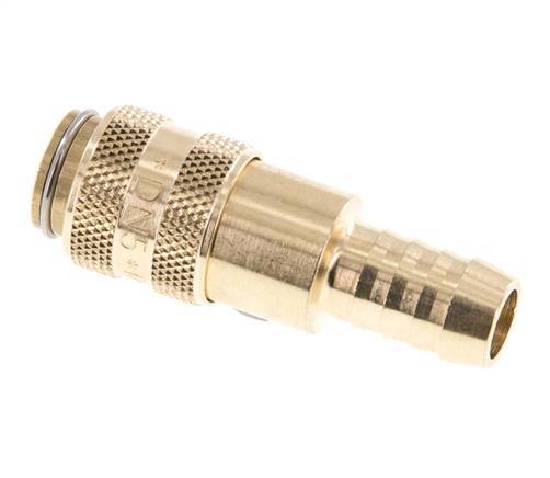 Brass DN 5 Air Coupling Socket 9 mm Hose Pillar