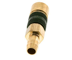Brass DN 5 Green-Coded Air Coupling Socket 9 mm Hose Pillar